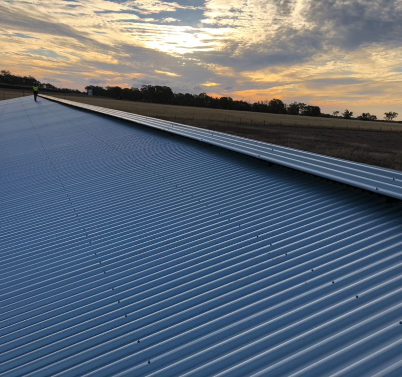 Farm shed roofing