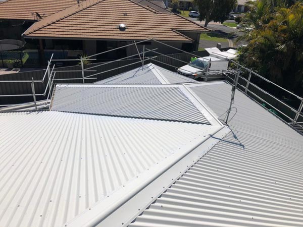 Steel roof restoration completed by the team